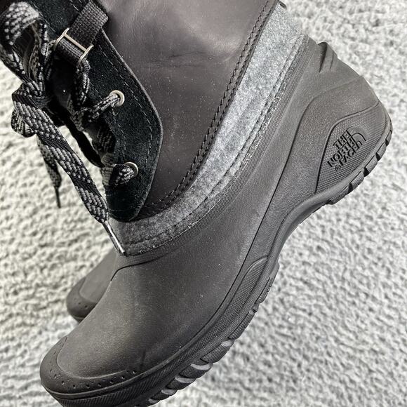 The North Face Boots Shellista III Shorty Womens 8 Black Gray Hiking Insulated - Picture 5 of 10